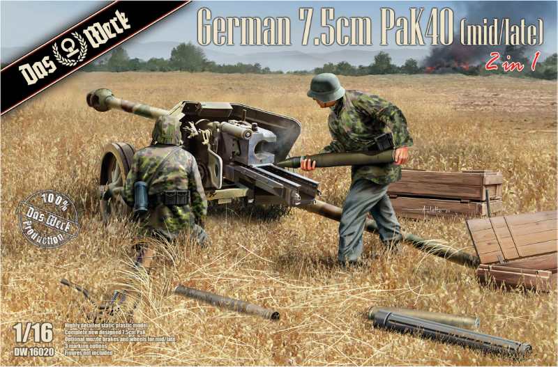 German 7.5cm PaK40 (mid/late) (2 in 1) German 7.5cm PaK40 (mid/late) (2 in 1)