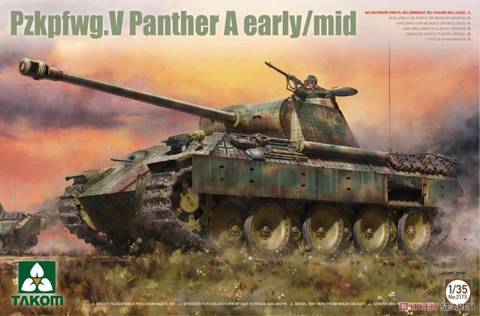 Takom 1/35 Pzkpfwg.V Panther A Early/Mid Takom 1/35 Pzkpfwg.V Panther A Early/Mid