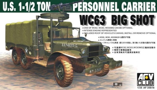 AFV Club 1/35 WC63 Big Shot 1.5-Ton Personnel Carrier AFV Club 1/35 WC63 Big Shot 1.5-Ton Personnel Carrier